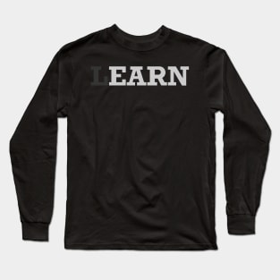 LEARN - Clasic Dark Long Sleeve T-Shirt